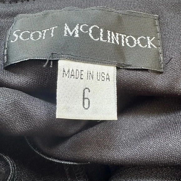 Vintage Pageant Halter Black Straight Gown by Scott McClintock - Picture 7 of 8